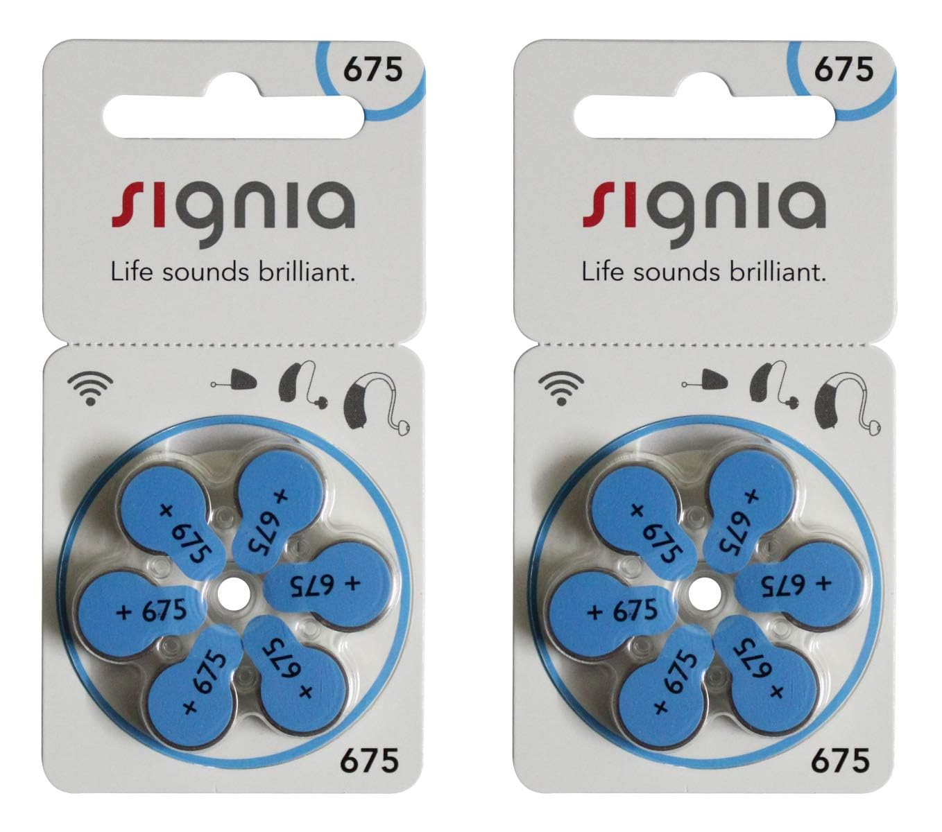 Signia Hearing Aid Batterie Size 675 (6 X 2 Pack) 12 Pcs Mojowear