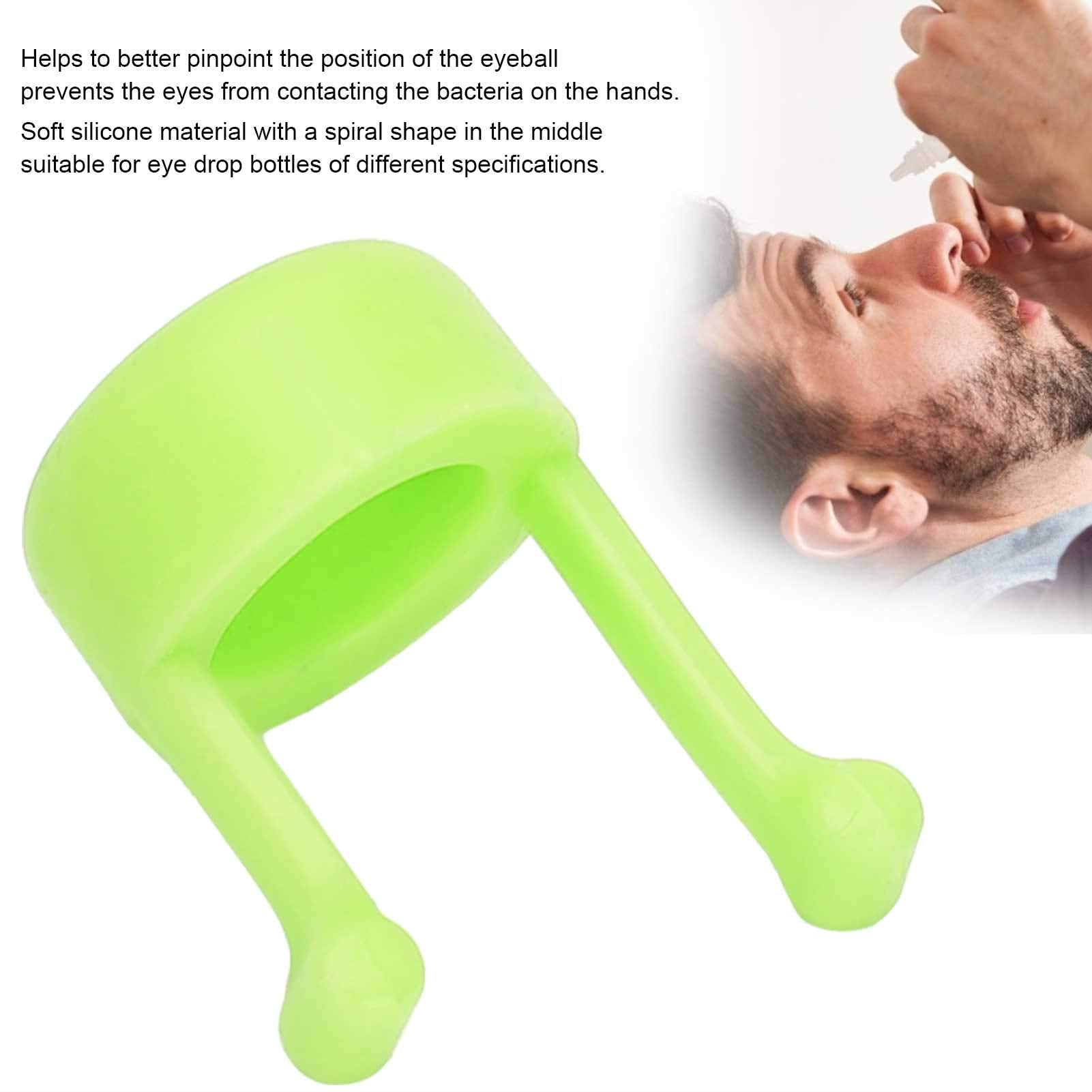 ZJchao 2pcs Portable Eye Drop Bottle Auxiliary Stand, Eye Drop Bottle Holder Bracket, Eyedrop Aid Help Applicator, Prevent Hand
