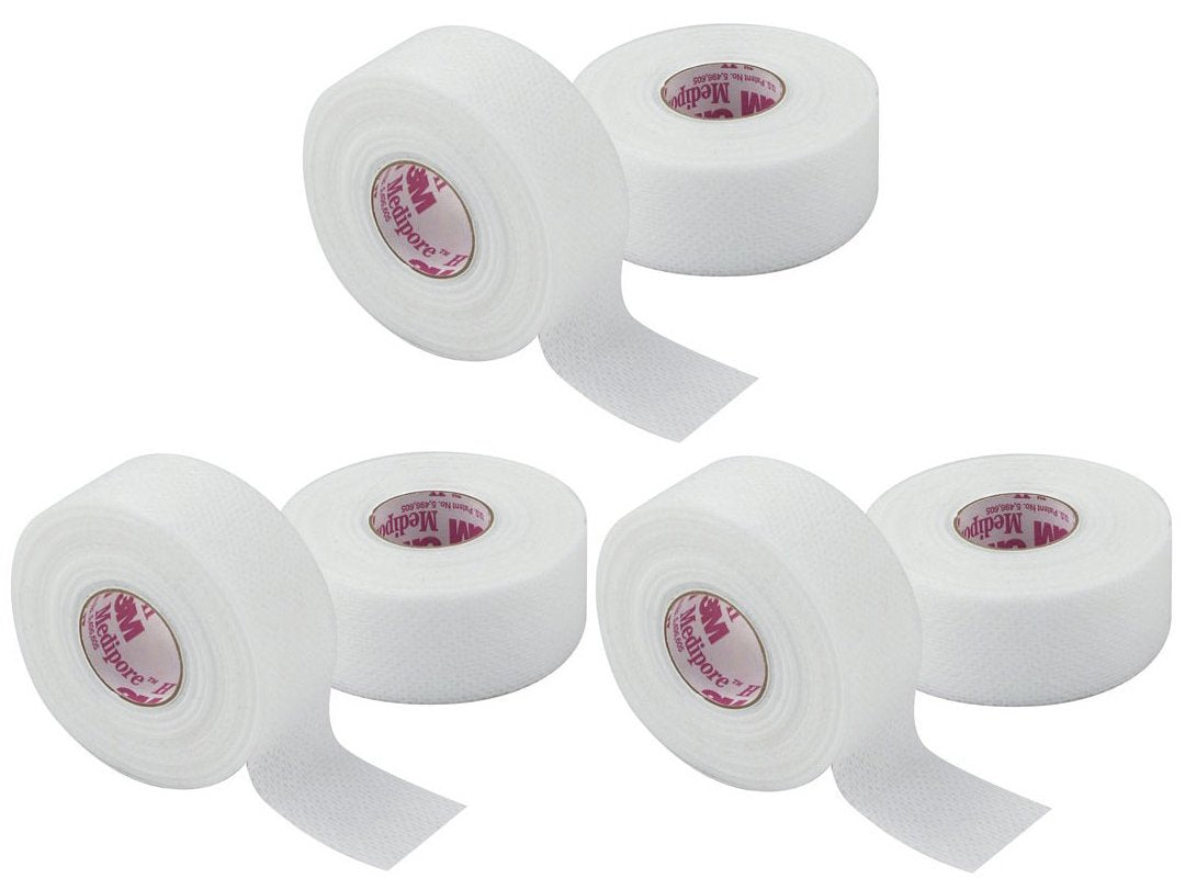 3M 2861 Medipore H Soft Cloth Tape 1 x 10 Yards - 6 Rolls