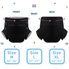 CutiePlusU Disposable Adult Diaper Heavy Absorption Dry Surface Adult Diapers All Night- Black 10 Pieces