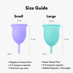 Lena Menstrual Cups, Reusable Period Cup, Tampons,Period Underwear and Menstrual Pads Alternative, Feminine Care, FSA HSA Eligib