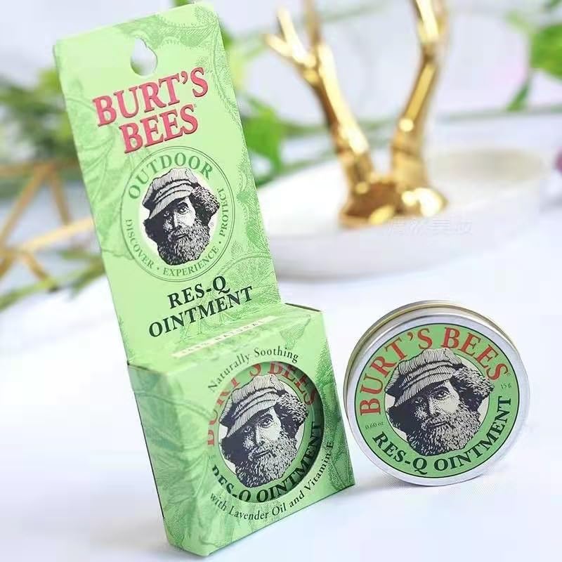 Burts Bees Res-Q Ointment 100% Natural Multipurpose 0.6 Oz (2 Pack)