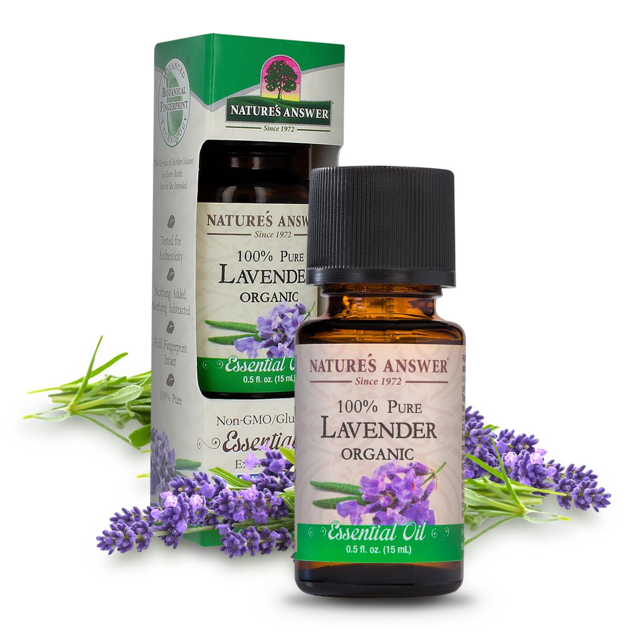 Natures Answer 100% Pure Organic Essential Oil, Lavender, 0.50 oz