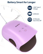 CINCOM Hand Massager - Cordless Hand Massager with Heat and Compression for Arthritis and Carpal Tunnel, Gifts for Women(Purple)