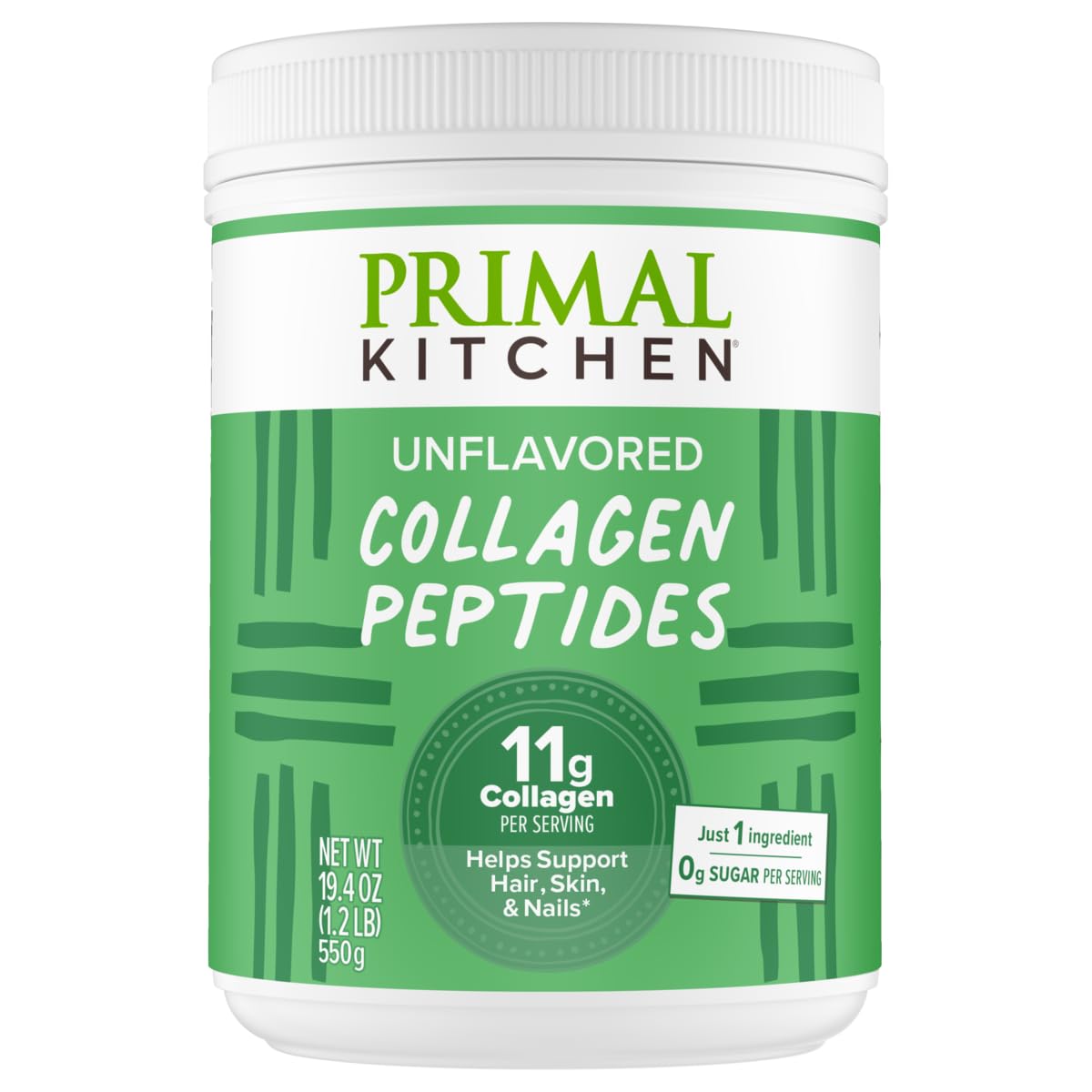 Primal Kitchen Collagen Peptides, Unflavored Collagen Powder, 1.2 Pounds