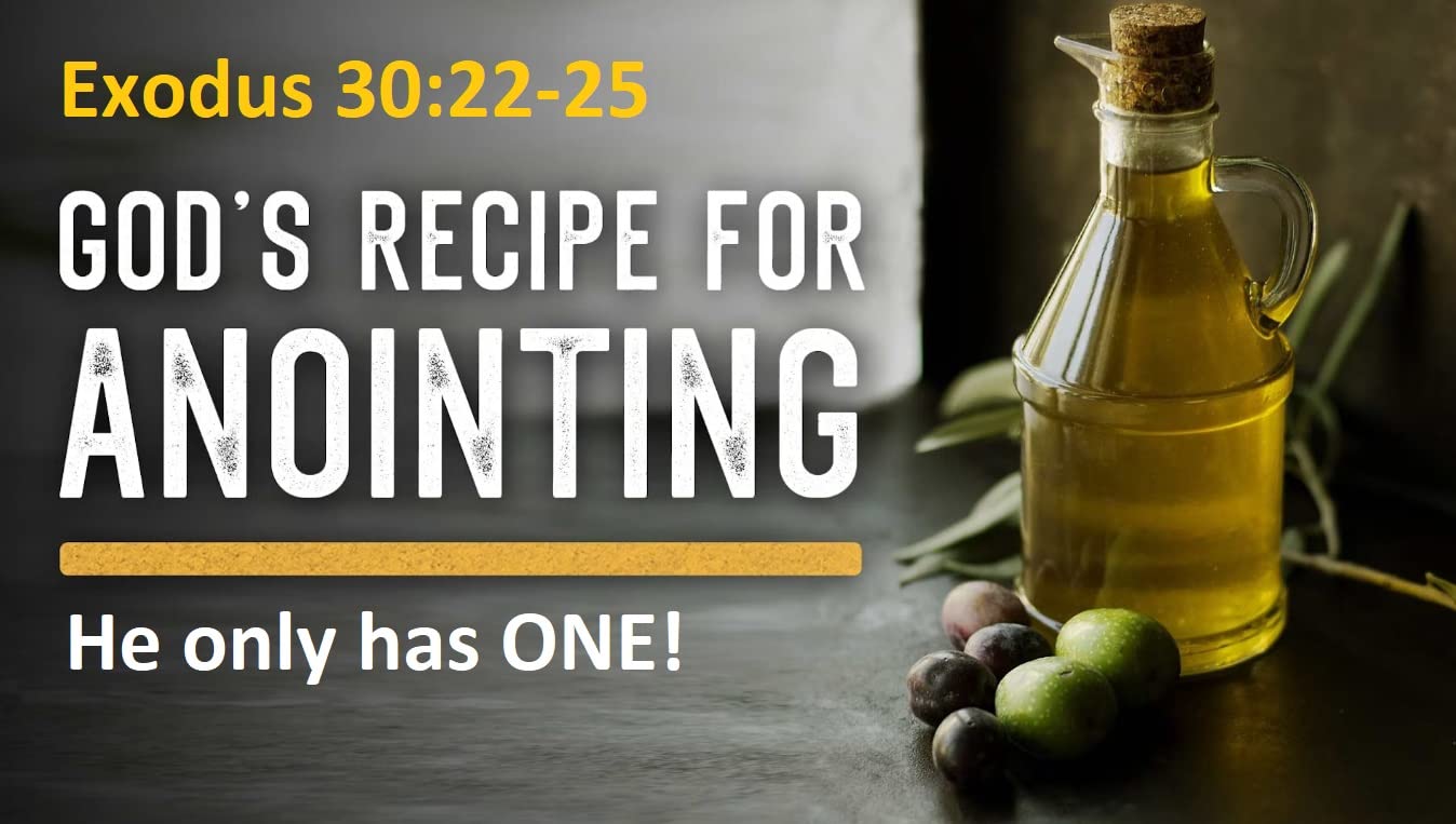Holy Anointing Oil - Exodus 30:22-25 Specifications (Myrrh, Calamus, Cinnamon, Cassia, Olive Oil) (1oz)