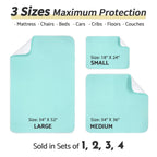 CoolShields Waterproof Bed Pads Incontinence 34 x 52 (2 Pack) Washable Reusable Bedwetting Mattress Protector Pad for Kids,