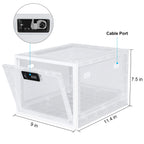 Lalifebuss Medicine Lock Box, Medication Lockable Container for Refrigerator Food Safe Locking Box Tablet Phone Locked Box for K