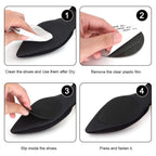 Dr. Shoesert Non-Slip Shoes Pads Adhesive Shoe Sole Protectors, High Heels Anti-Slip Shoe Grips (Black)