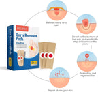 MQUPIN 24 Pack Maximum Strength Corn Removers for Feet and Toes, Plaster With Hole, One Step Pads