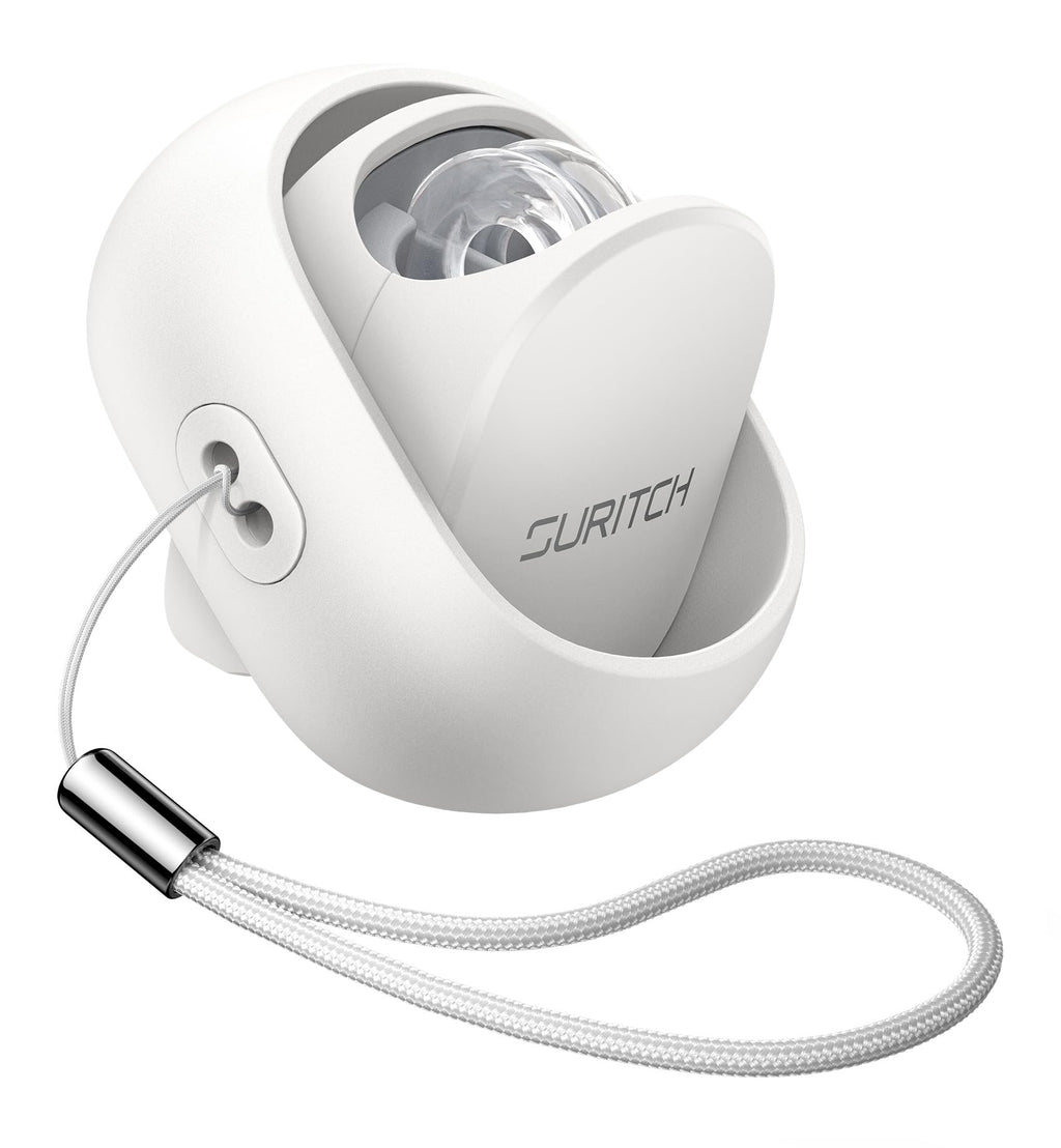 SURITCH Case for Loop Earplugs, Portable Storage Container for Earplugs & Accessories, White