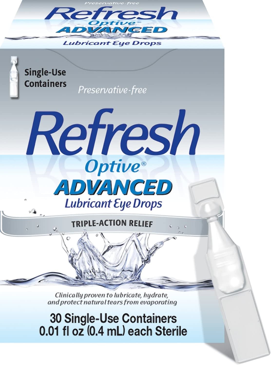 Refresh Optive Adv Pf Eye Size 30Ct Refresh Optive Advanced Preservative Free Eye Drops