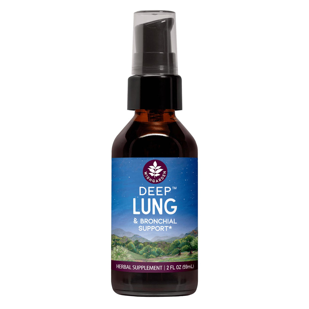 WishGarden Herbs Deep Lung & Bronchial Support - Natural Lung Support Supplement and Lung Cleanse for Smokers with Mullein Leaf,