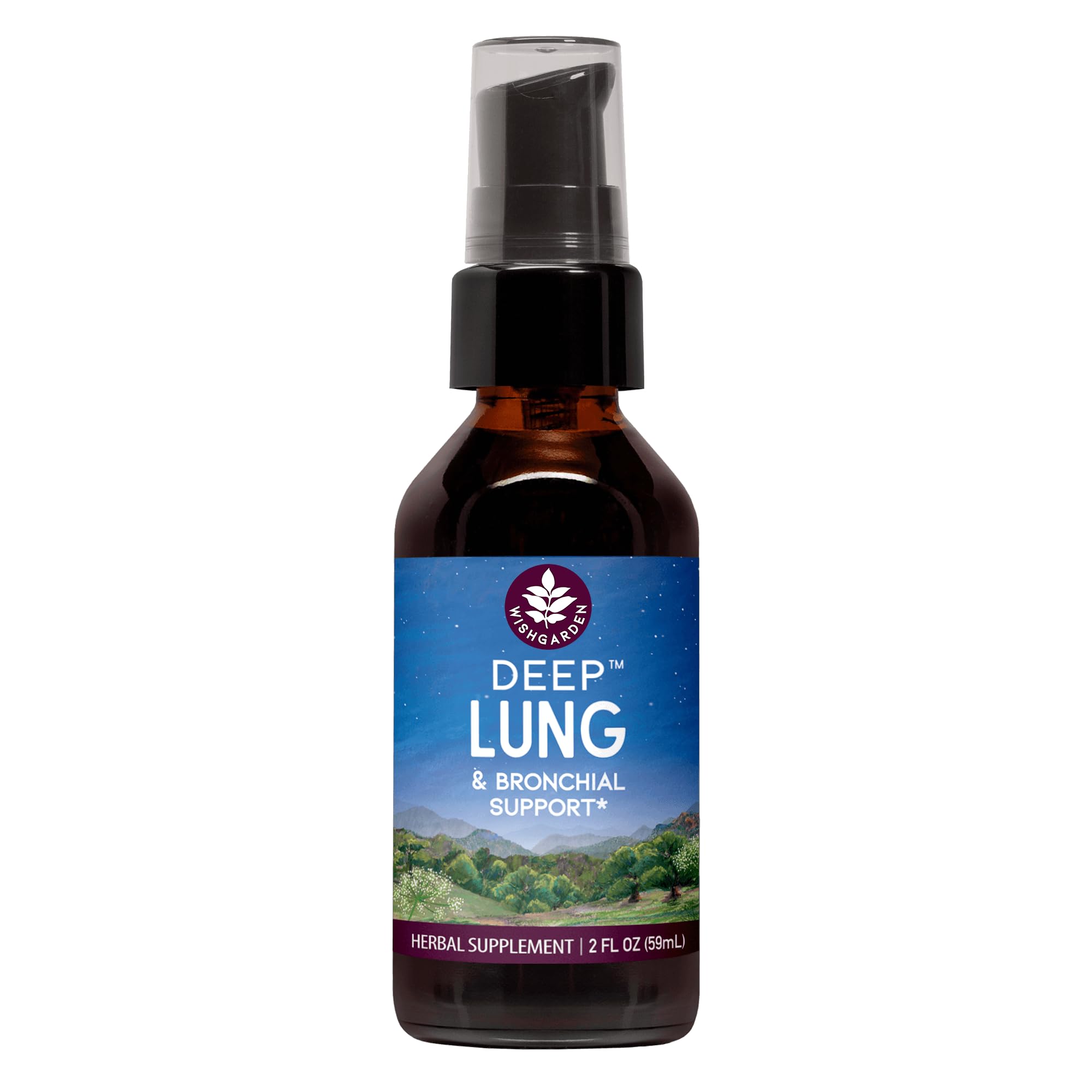 WishGarden Herbs Deep Lung & Bronchial Support - Natural Lung Support Supplement and Lung Cleanse for Smokers with Mullein Leaf,