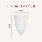 DIVA Cup - Medical Grade Silicone Cup for Period Care - Reusable Menstrual Cup - Up to 12 Hours of Continuous Wear - Model 1 (Fo