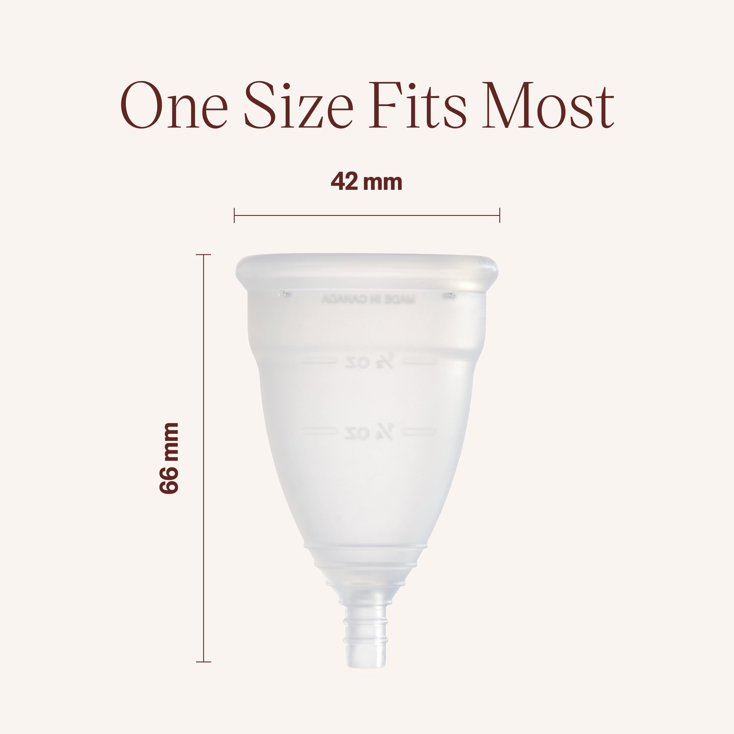 DIVA Cup - Medical Grade Silicone Cup for Period Care - Reusable Menstrual Cup - Up to 12 Hours of Continuous Wear - Model 1 (Fo