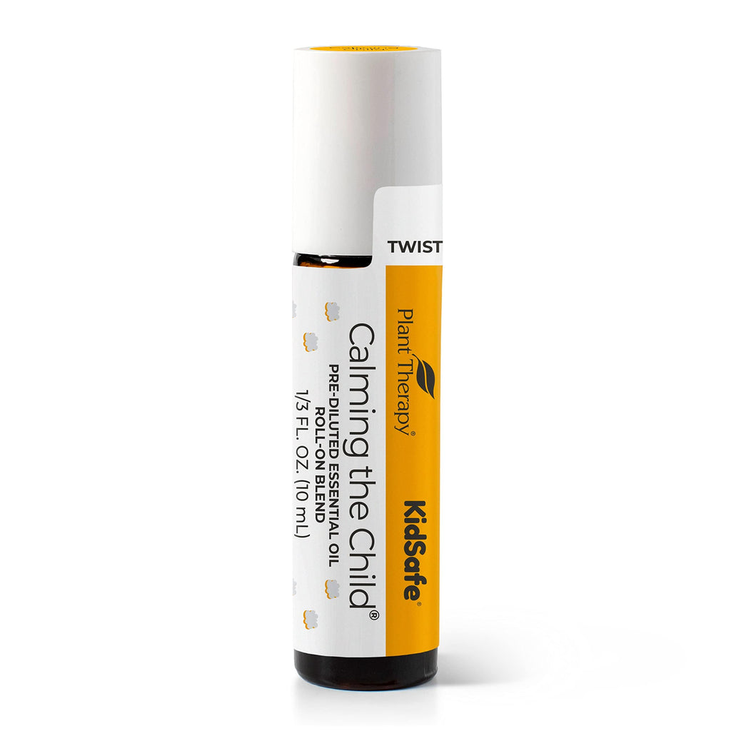 Plant Therapy KidSafe Calming The Child Essential Oil Blend 10 mL (1/3 oz) Relaxation and Soothing Blend, Tangerine, Lavender, &