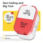 Odaro Extra Large Weekly Pill Organizer, XL Pill Box 7 Day Am Pm, Jumbo Medicine Organizer 2 Times A Day to Hold Daily Medicine