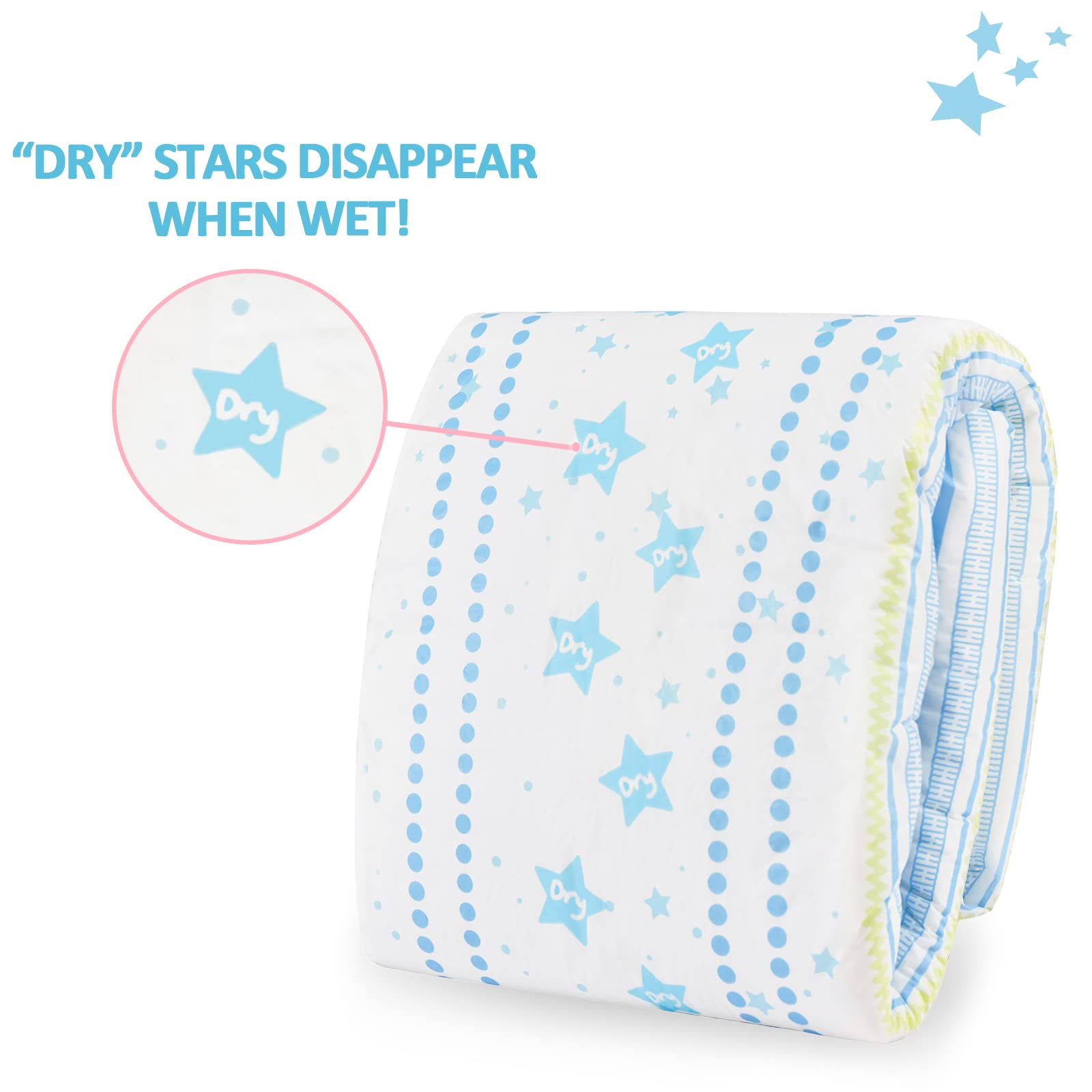 Littleforbig Printed Diaper 2 Pieces Pack 3 Prints Random Assorted - Astro Babies (Large 36-48)
