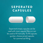 Purecaps USA - Empty Gelatin Pill Capsules Size 00| 1,000 Separated Pills| Black/Red| Non-GMO Certified | SLS, Gluten, Preservat