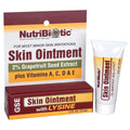 NutriBiotic - Skin Ointment .5 Fl Oz | with GSE, Lysine, Beeswax, Echinacea, Goldenseal, Vitamin E & More | for Minor Skin Irrit