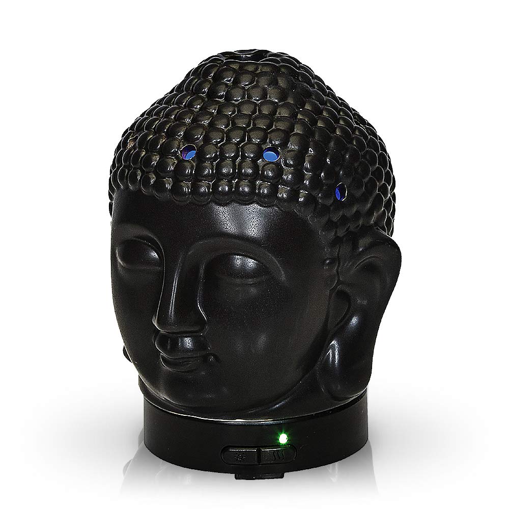 Aromar Buddha Ceramic Diffuser, Black