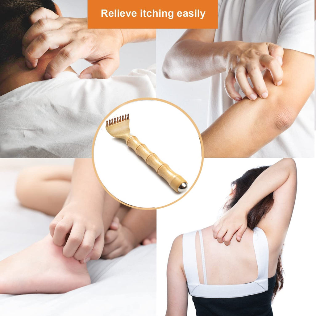 YEHORIN Back Scratcher Telescoping, Portable Extendable Bamboo Backscratcher for Men for Women with Beautiful Gift Packaging, Bo