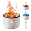 Volcano Humidifier Flame Aroma Diffuser: 300ml Aromatherapy Humidifier Jellyfish/Flame 2 Mist Mode Air Humidifier Remote Control