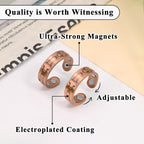 Vicmag Copper Magnetic Ring for Women, Copper Ring Ladies Fingers Thumb 100% Solid Pure Copper Jewelry Gift