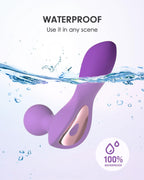 Pinkmini Electric Facial Massager for Face and Neck, Powerful - Waterproof - Handheld Mini Massage Tool (Purple)