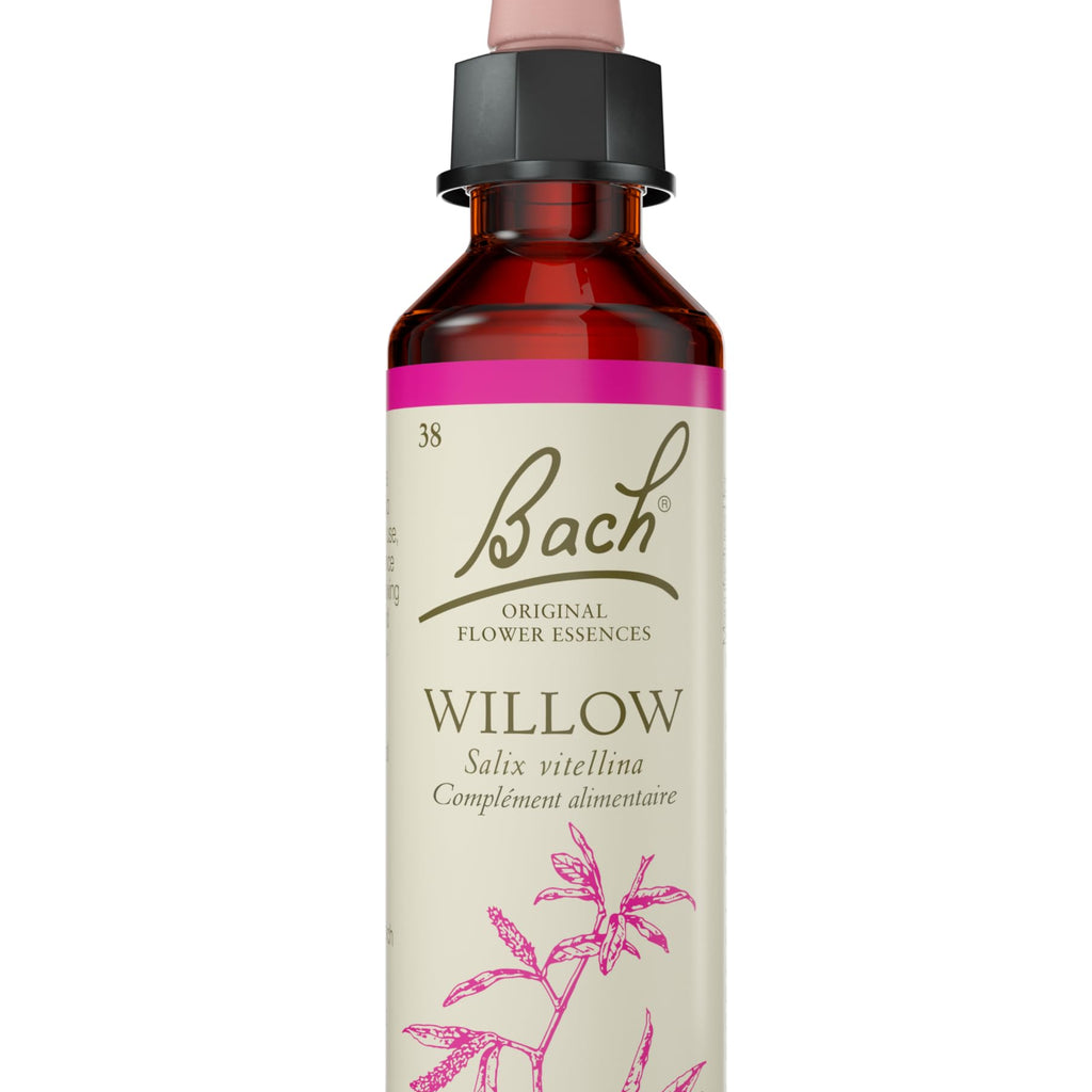 Bach Original Flower Remedies, Willow for Forgiveness, Natural Homeopathic Flower Essence, Holistic Wellness, Vegan, 20mL Droppe