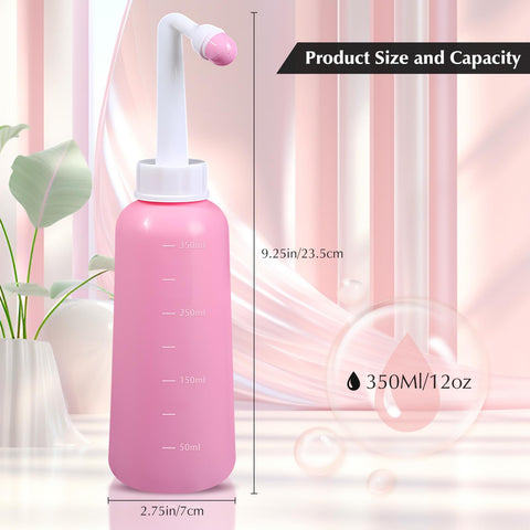OOCOME Peri Bottle for Postpartum Care, Travel Large Capacity 12oz/350ml, Portable Handheld Bidet for Perineal Recovery and Clea