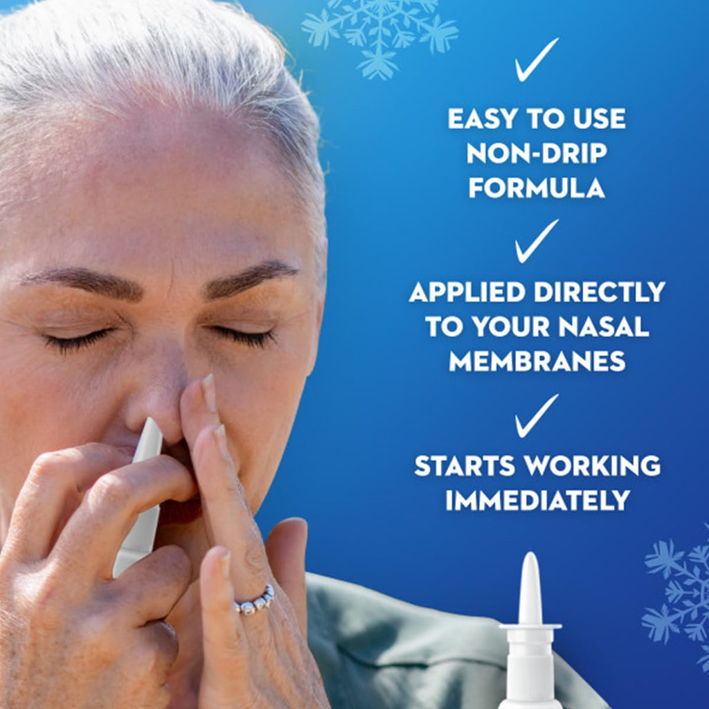 Mucinex Nasal Decongestant Spray, Sinus-Max Severe Nasal Congestion Relief Clear & Cool Nasal Spray, Lasts 12 Hours, Fast Acting