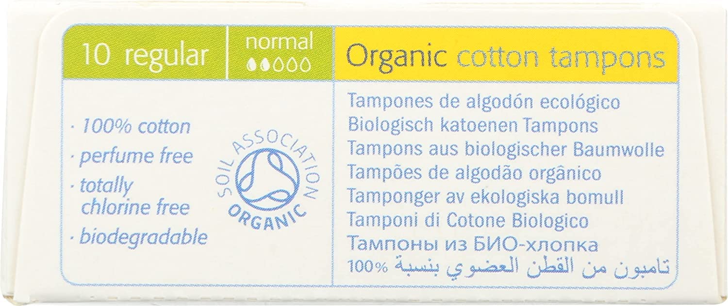 Natracare Tampons Regular 10CT- 8 Pack (80 Total)