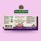 Natures Answer 100% Pure Organic Essential Oil Blend, 0.5-Ounce, Geranium/Sage