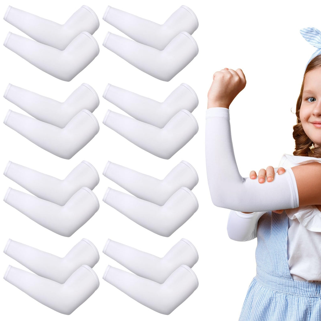 Eurzom 8 Pairs Eczema Sleeve for Kids Toddler Elastic Arm Sleeves Soft and Does Not Hurt the Skin UV Protection(5-7 Inch)