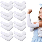 Eurzom 8 Pairs Eczema Sleeve for Kids Toddler Elastic Arm Sleeves Soft and Does Not Hurt the Skin UV Protection(5-7 Inch)