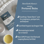 Earth Mama Organic Perineal Balm | Naturally Cooling Herbal Salve for Pregnancy and Postpartum Relief with Witch Hazel & Calendu