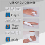 Self Adherent Cohesive Wrap Bandages 2 Inches (Black, 6 Count)