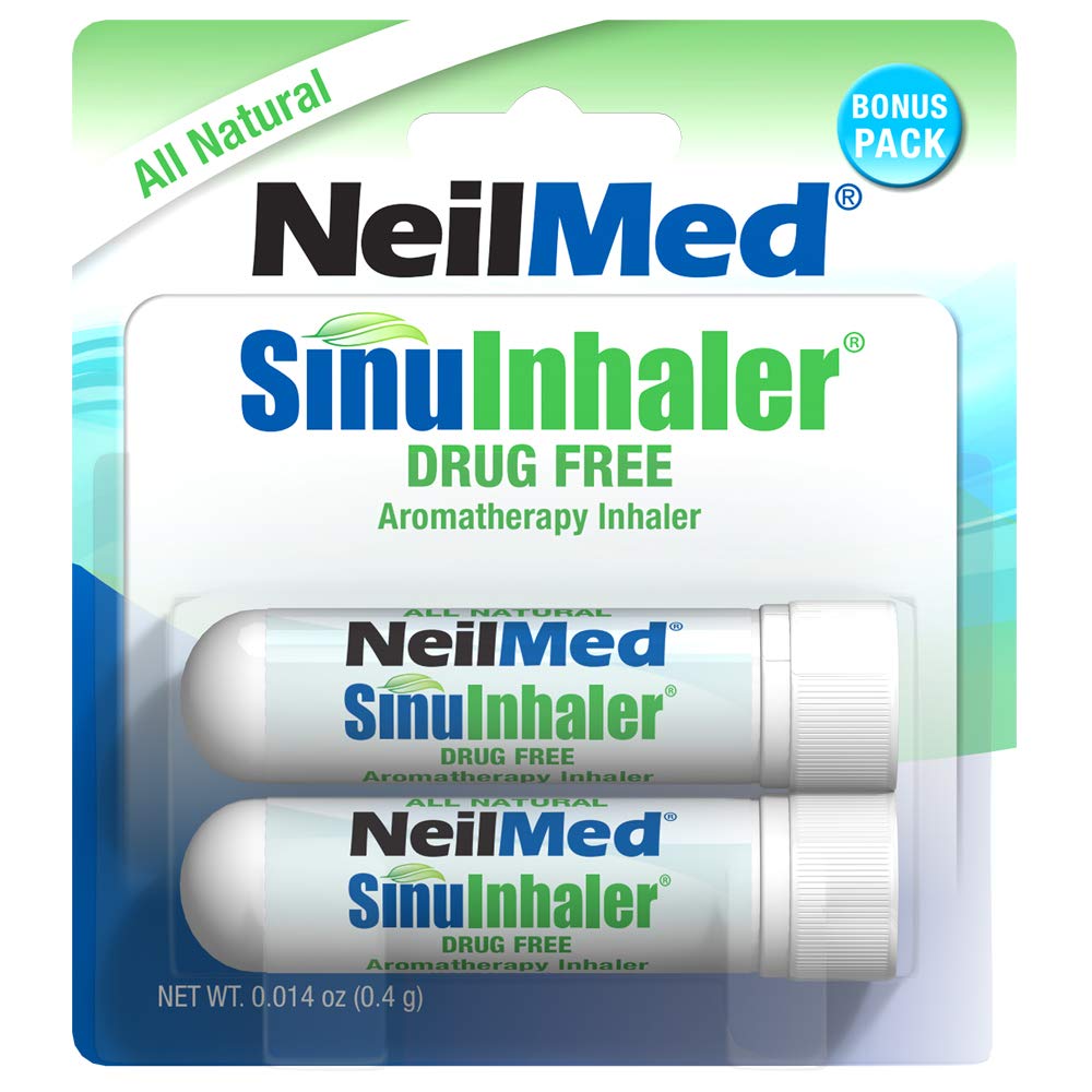 NeilMed SinuInhaler Natural Non Medicated Aromatherapy Inhaler (Bonus Pack) 2 Count (Pack of 1)