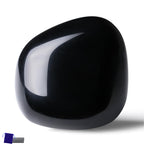 YATOJUZI 1.6''-2'' Black Obsidian Natural Crystals and Healing Stones Worry Stones Polished Rocks Pink Gemstones Palm Stone for