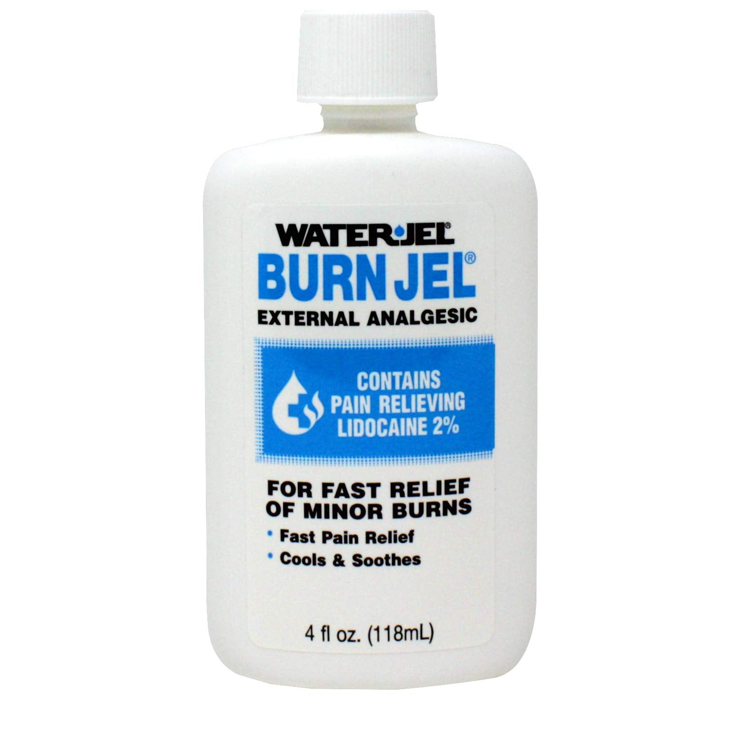 Water Jel Burn Jel Minor Burn Relief Gel Squeeze Bottle 4 oz