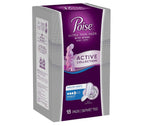 Poise Ultra Thin Pads with Wings Active Collection (Moderate - 18 Pads)
