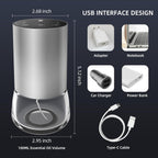 Waterless Diffuser,Metal Housing Waterless Essential Oil Diffuser,Waterless Diffusers for Home Car Room Office Hotel Bathroom Li