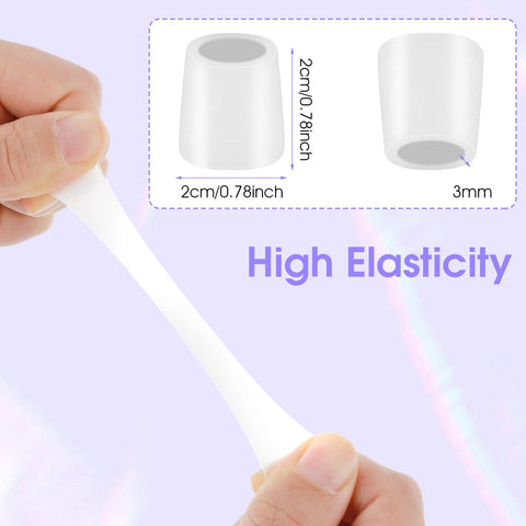 Sibba Silicone Toe Sleeves 30Pcs - Pinky Protector Gel Tubes, Corn Pads, Reusable Caps, Cushion Soft Calluses Protectors, Remove