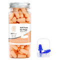 LYSIAN Flesh Color Foam Ear Plugs for Sleeping - 60 Pairs 38dB SNR Noise Reduction Earplugs with Reusable Silicone Earplug Ultra