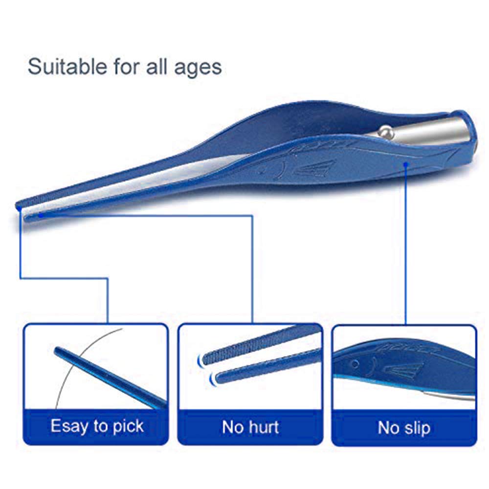 POZILAN Ear Picker Tweezers with LED Light - 8 Pack Ear Wax Removal Tool Cleaner Kit for Kids and Adults, Earwax Spoon Digger &