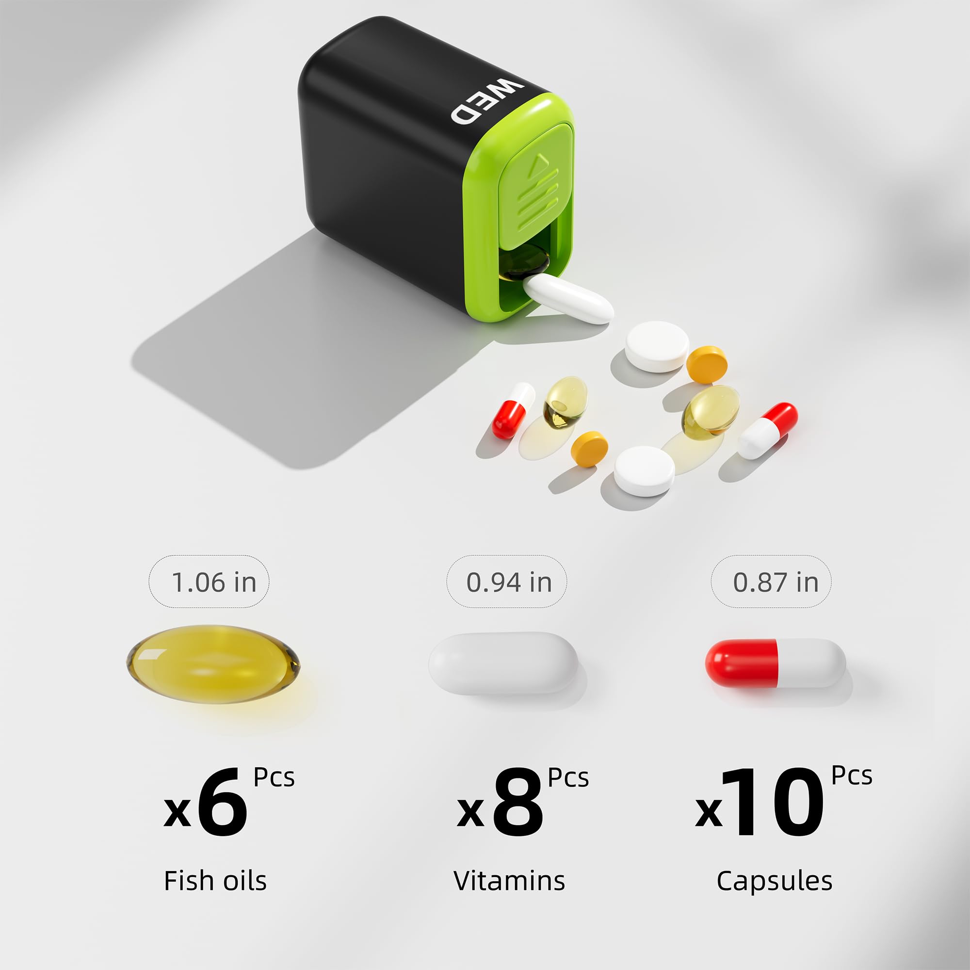 Restree Weekly Pill Organizer - One Time a Day, 7 Day Travel Pill Case, Daily Medicine Organizer, Portable Pill Box for Vitamins