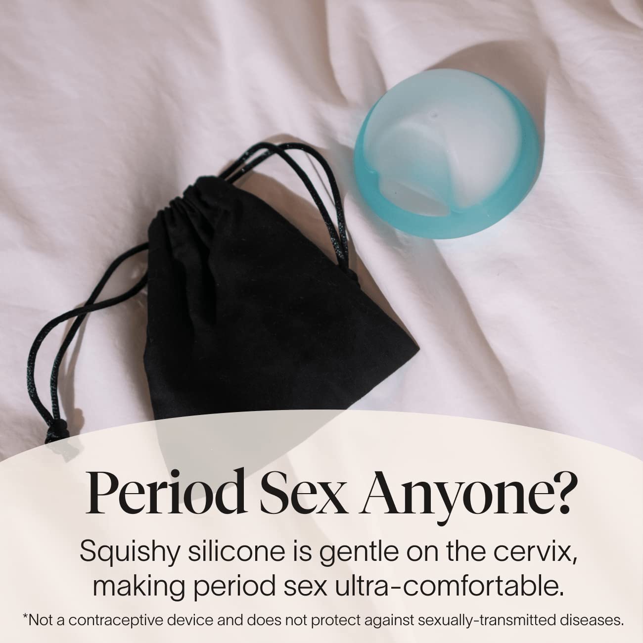 Cora Soft Fit Disc | Reusable Period Disc | Soft Menstrual Disc | Up to 12-Hours | Sustainable Alternative to Tampons/Pads | for