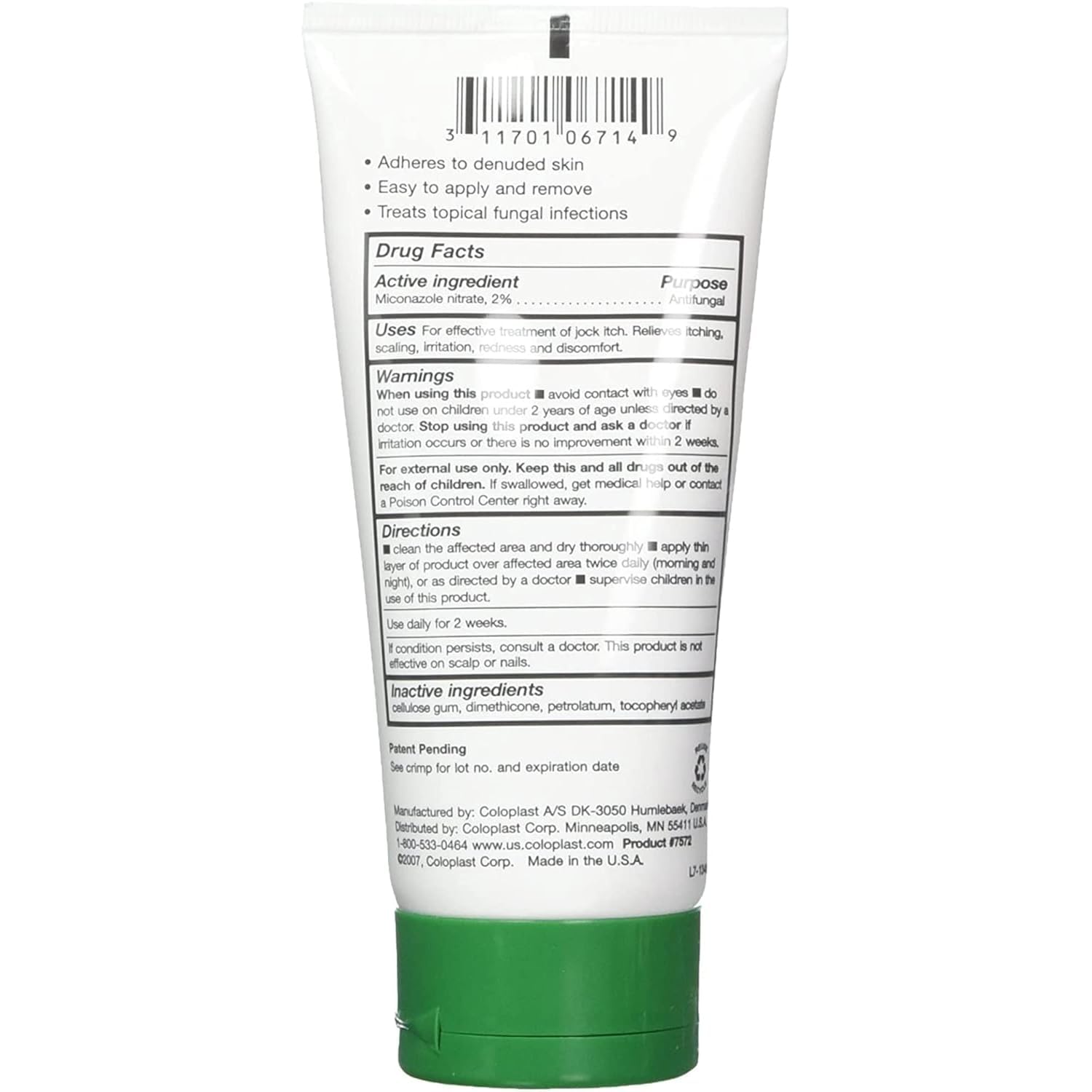 Coloplast Critic-Aid Clear AF Antifungal with CMC 5 oz. Tube Scented 7572, 1Ct